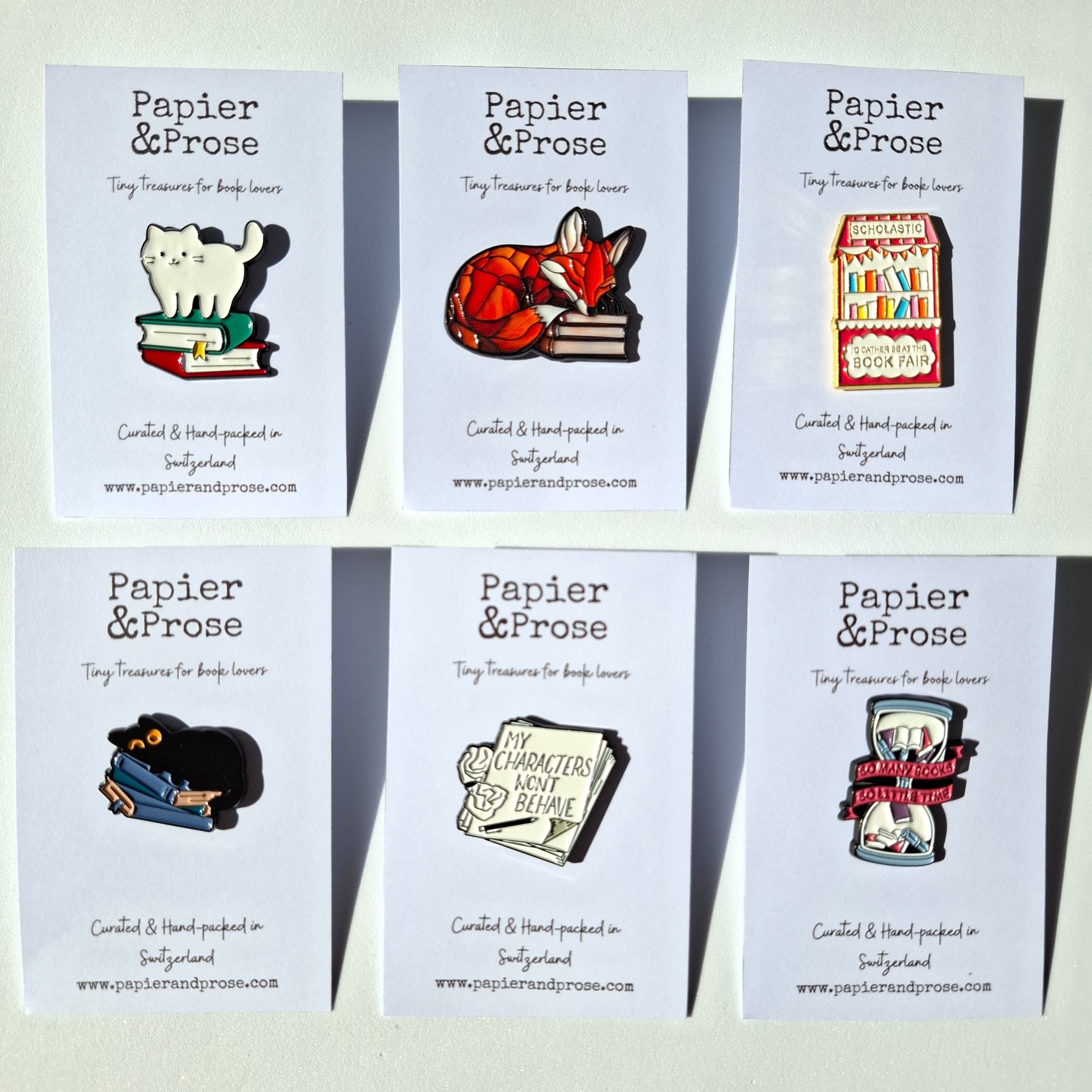 Collectible enamel pins