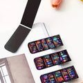 Dark purple bookshelf magnetic bookmarks Papier & Prose set of 3