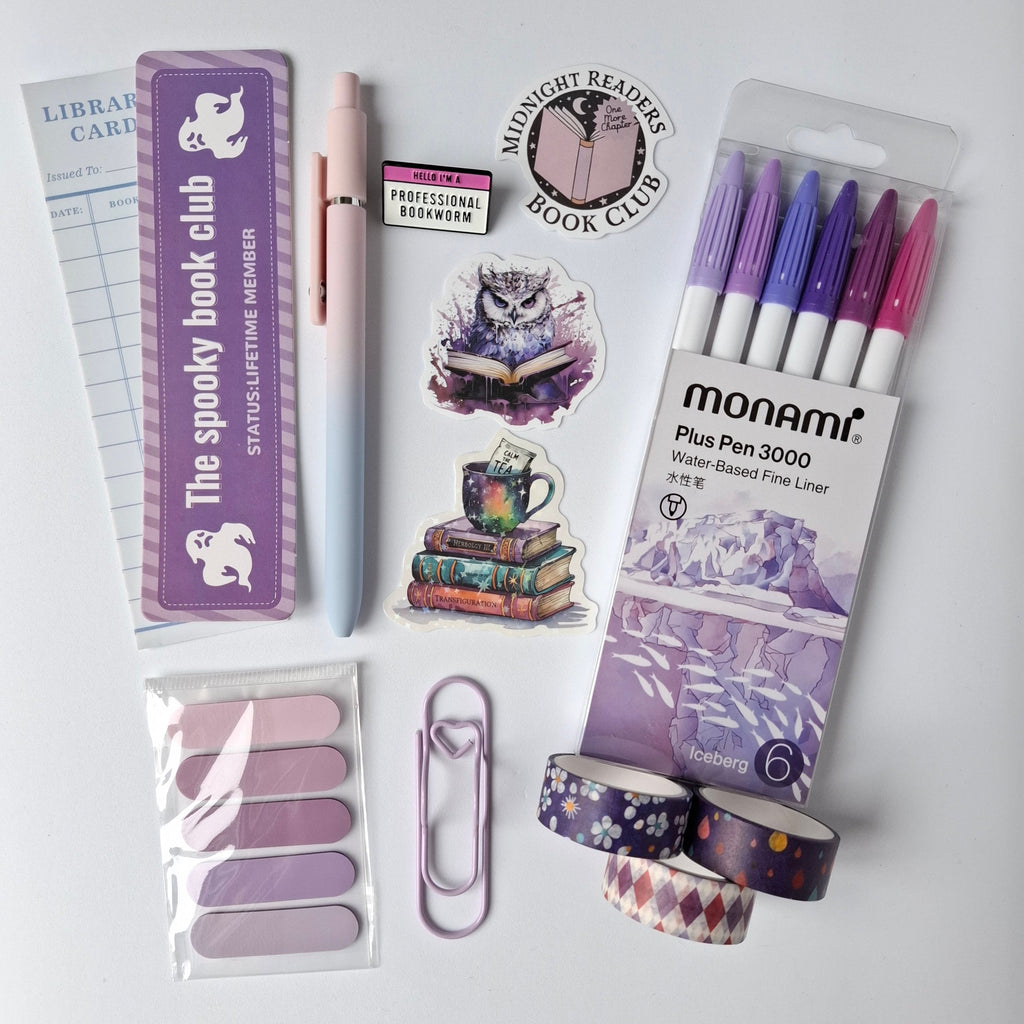 Stationery bundle notetaker gift set Purple Papier & Prose