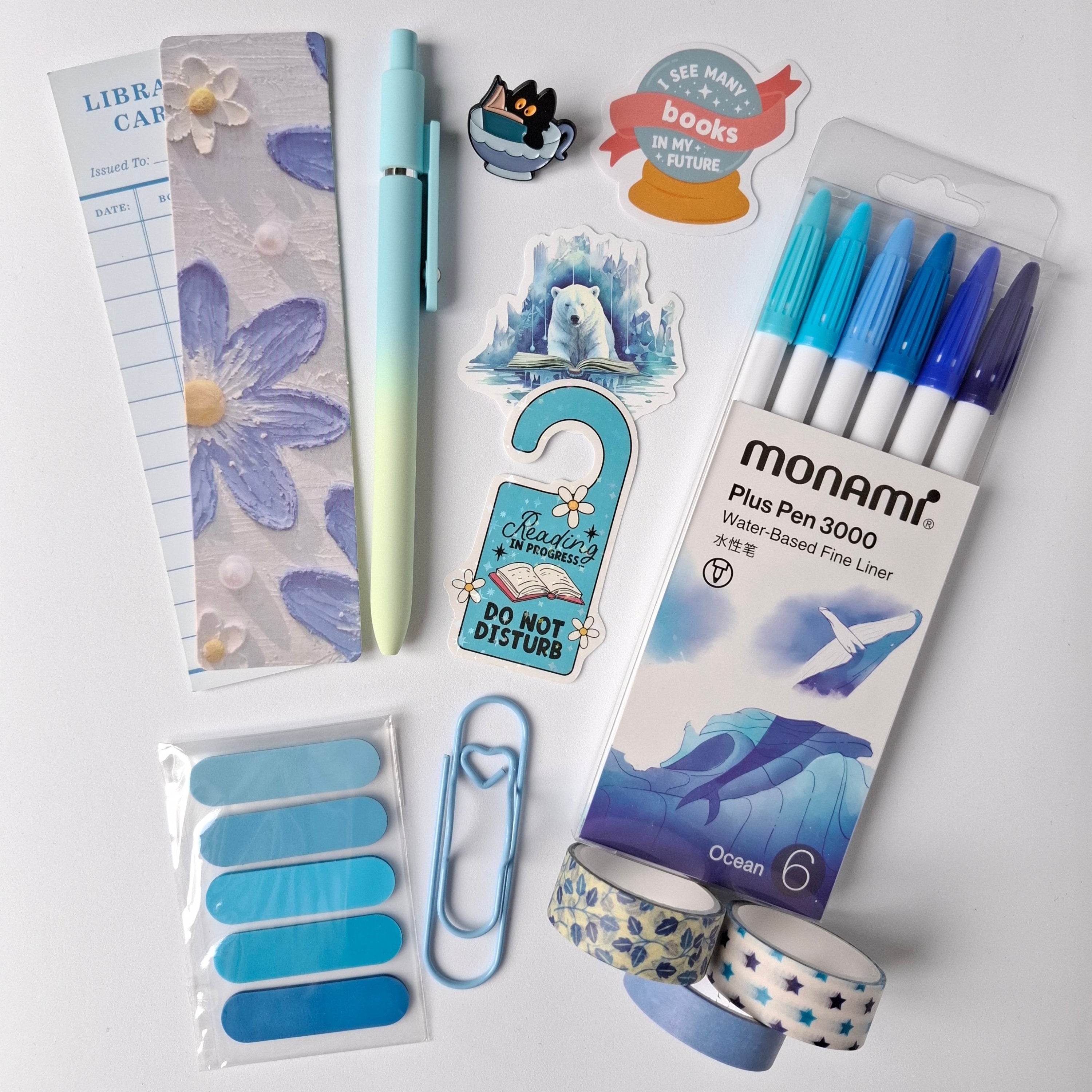 Stationery bundle notetaker gift set blue Papier & Prose