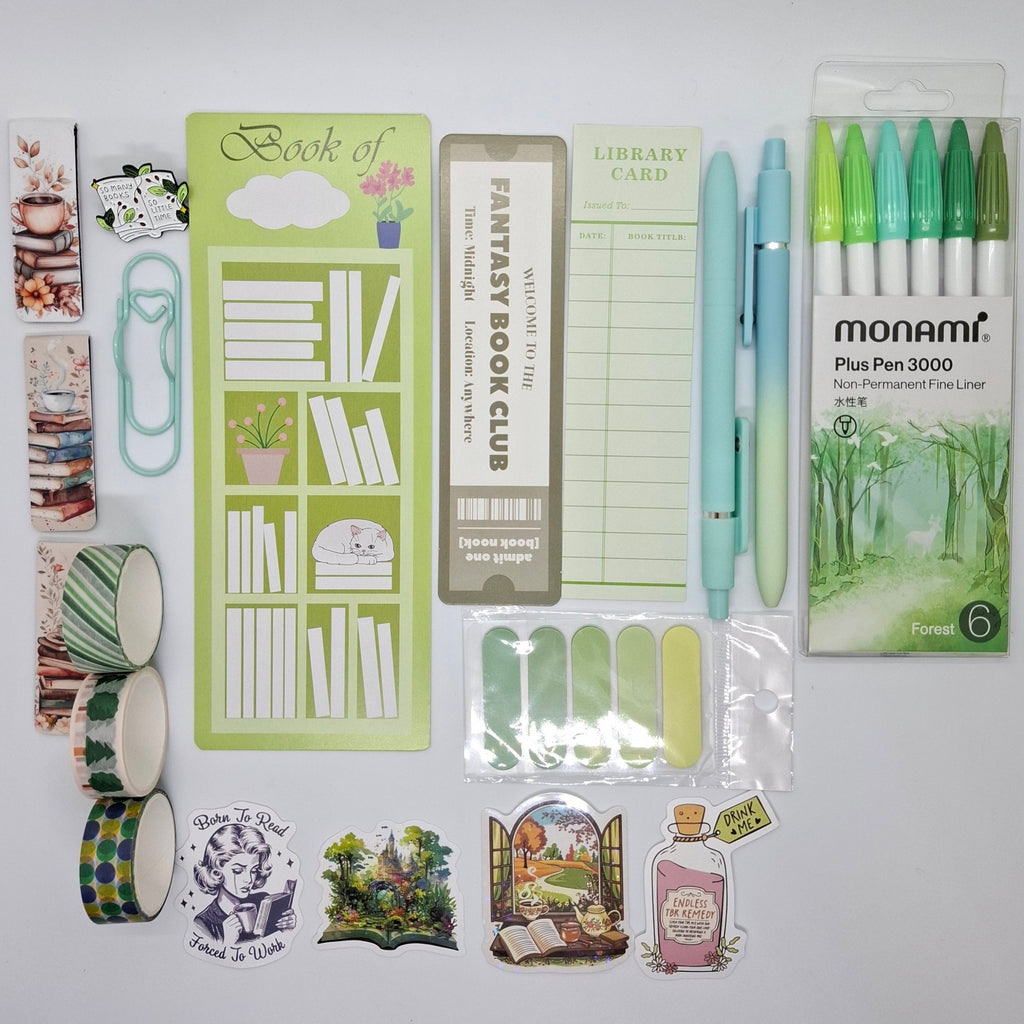 Stationery bundle gift set green Papier & Prose Writing reflections