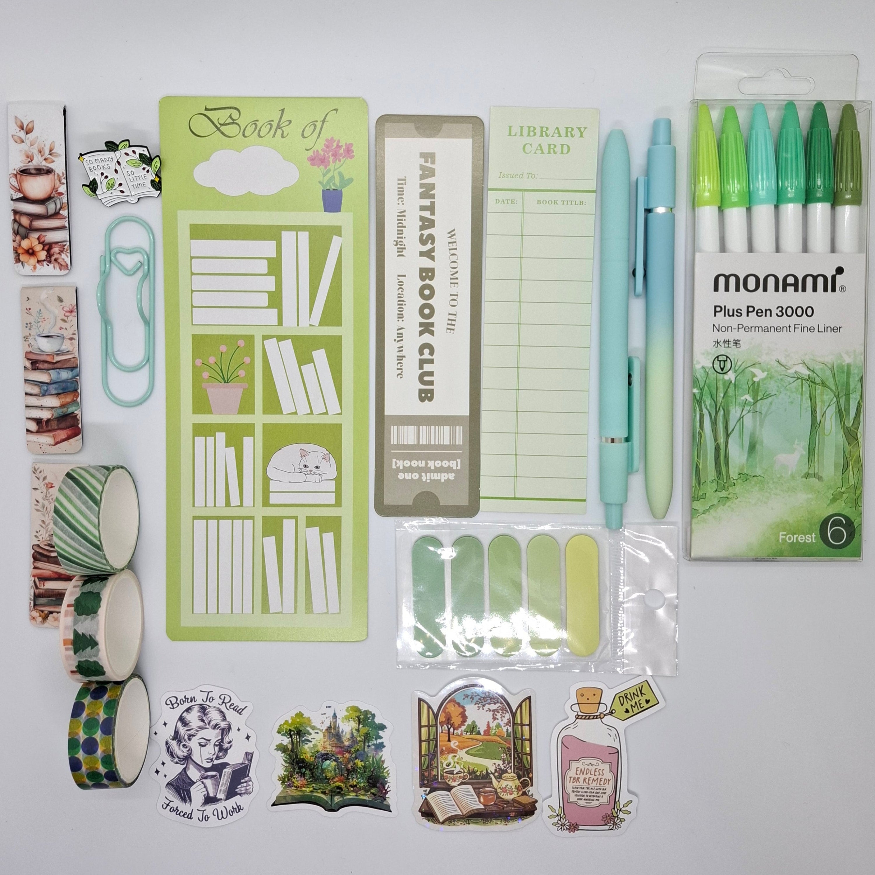 Stationery bundle gift set green Papier & Prose Writing reflections