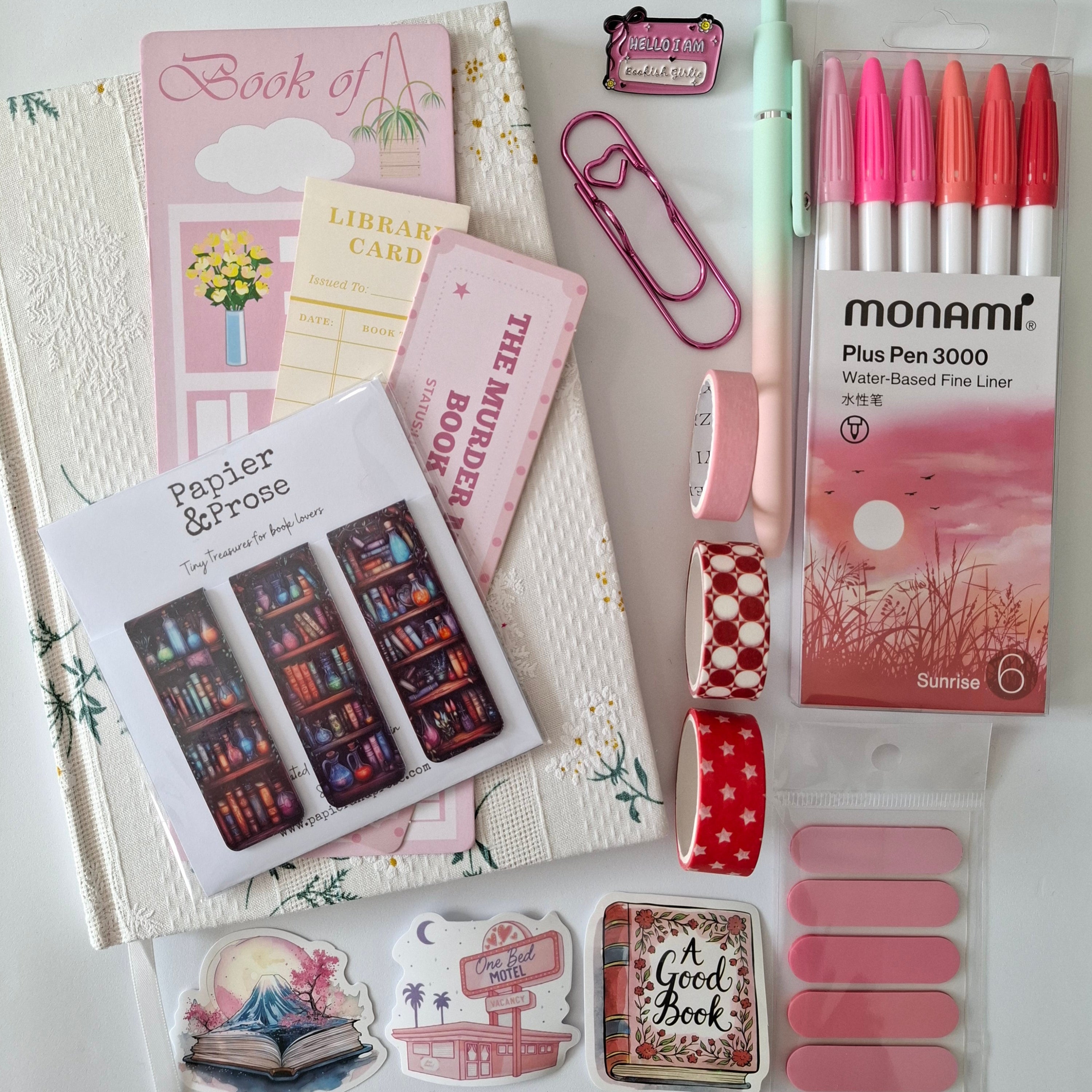 Stationery bundle gift set pink Papier & Prose Writing reflections