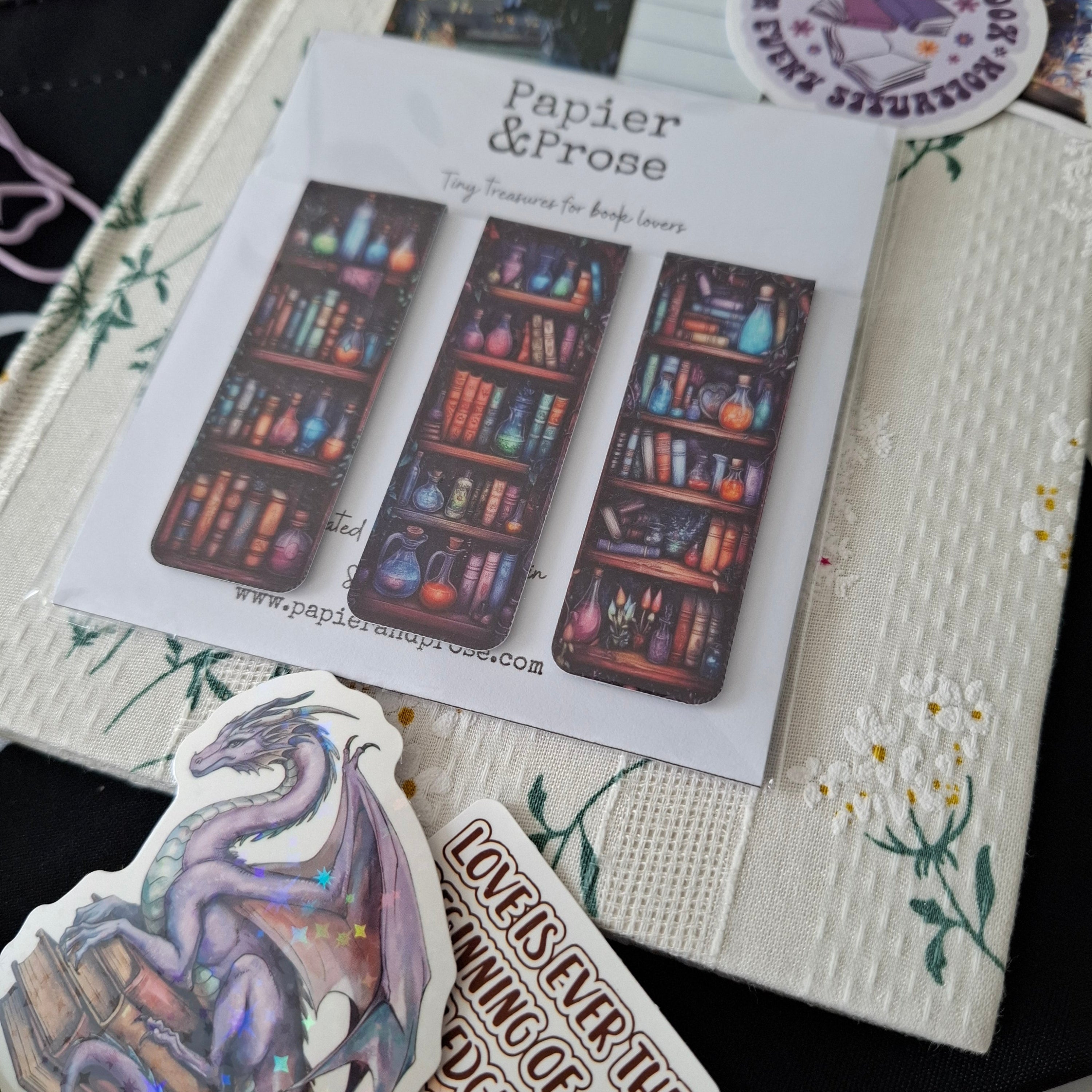 Stationery bundle travelling reader gift set purple Papier & Prose