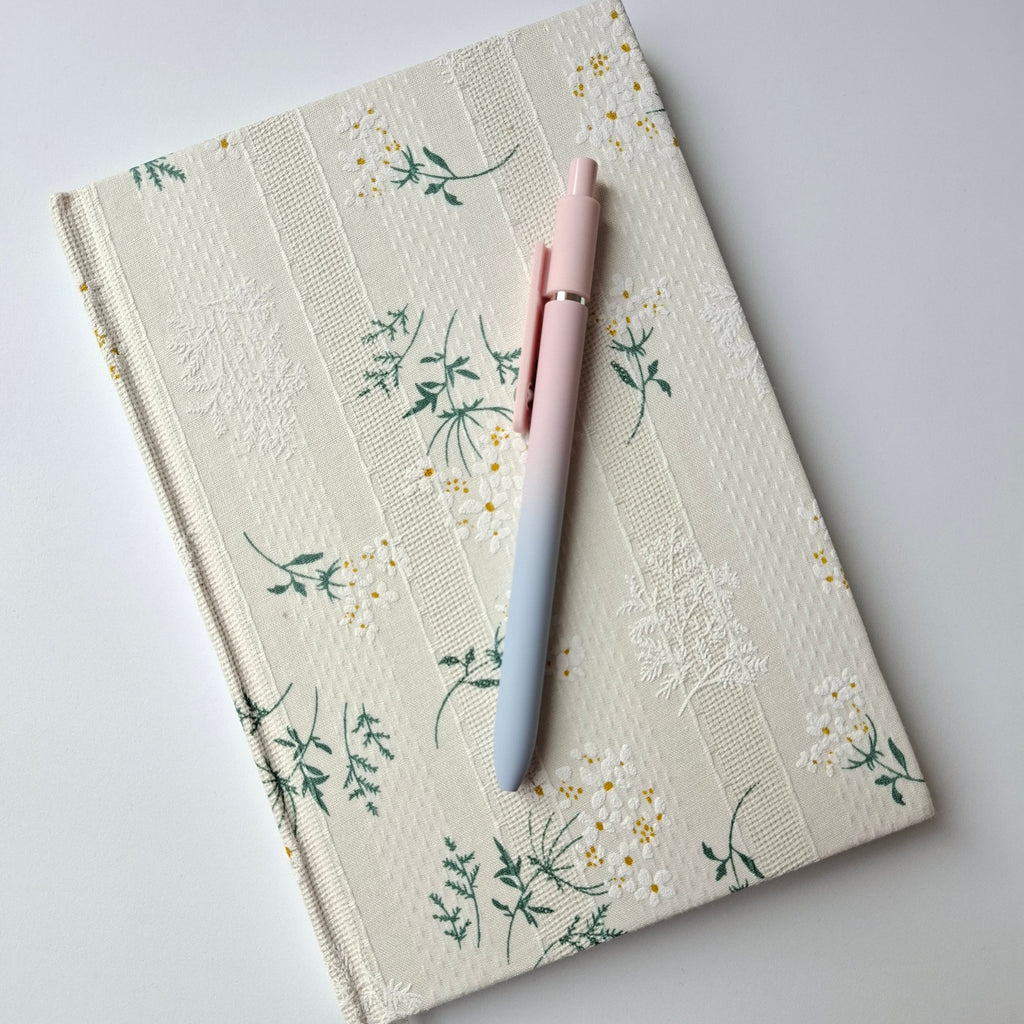 White Linen hardcover notebook A5 – Papier & Prose